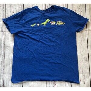 Jurassic Park Lootwear Lootcrate Exclusive Blue Size XL T-Shirt Preowned